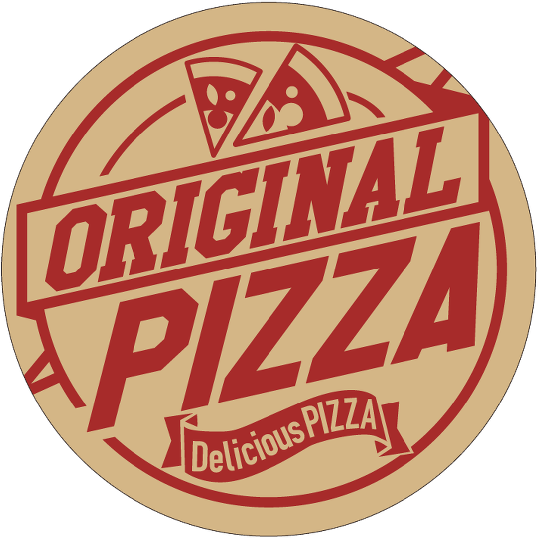 ARC POPシール ORIGINAL PIZZA OR【60mm×60mm】200枚入 LA859S-01