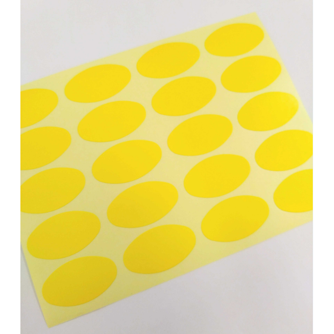 ARC POPシール 黄無地 RE【30mm×17mm】1000枚入 LQ326S-03
