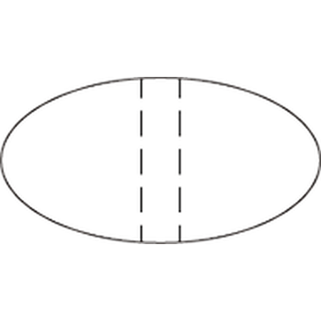ARC POPシール 透明ﾐｼﾝﾀﾞｴﾝ13X25RE【13mm×25mm】500枚入 LQ939S-01