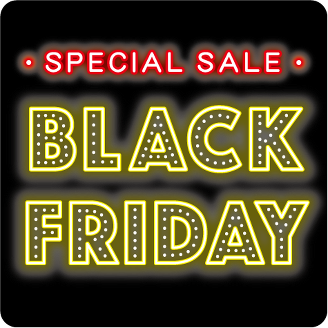 ARC POPシール BLACK FRIDAY PI【40mm×40mm】300枚入 LQ971S-01