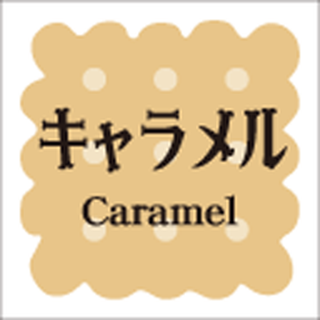 ARC POPシール 洋菓子ｼﾘｰｽﾞｷｬﾗﾒﾙRE【15mm×15mm】300枚入 LVS0001S-01