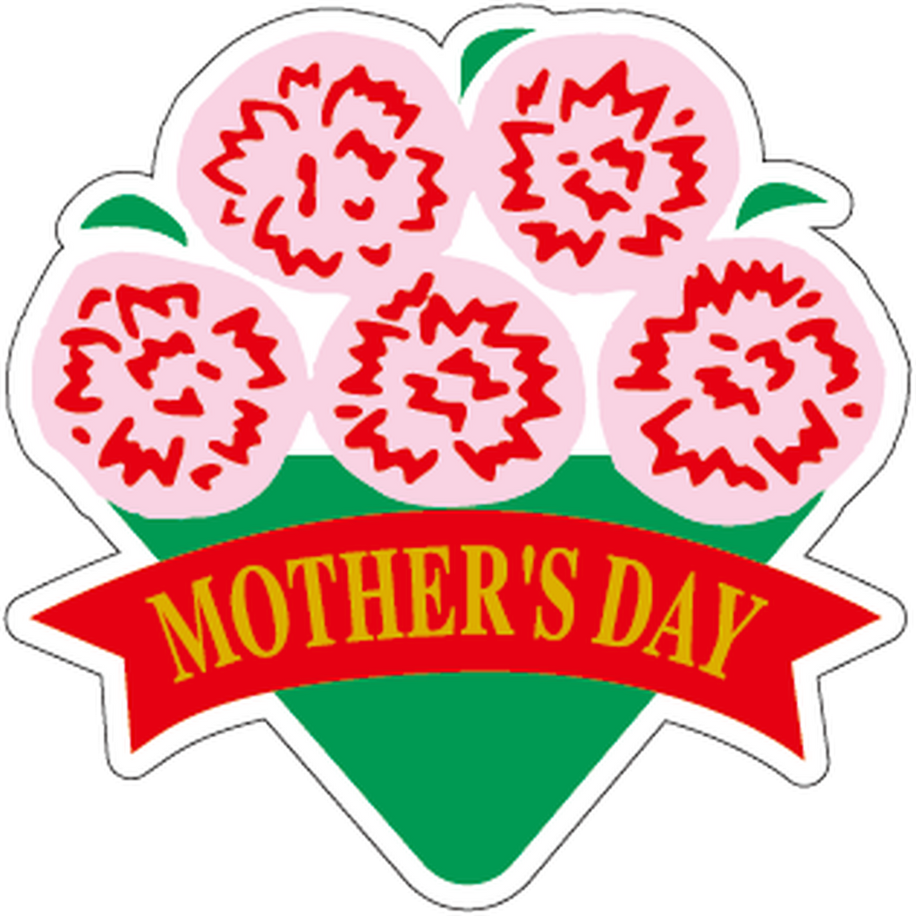 ARC POPシール MOTHERS DAY箔押BL【40mm×40mm】300枚入 LX211S-01