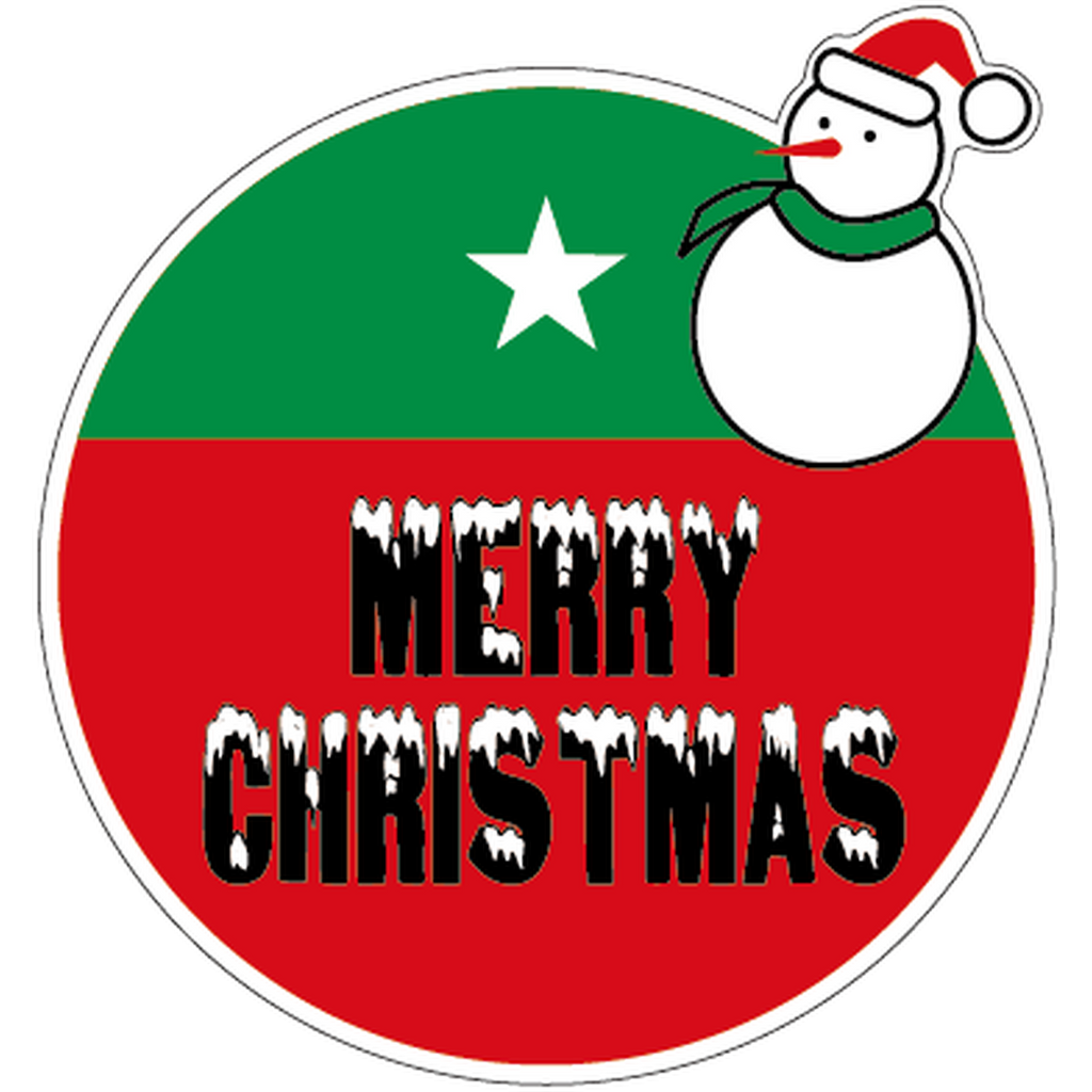 ARC POPシール M，CHRISTMAS ﾀﾞﾙﾏ RE【49mm×47mm】200枚入 LX226S-01