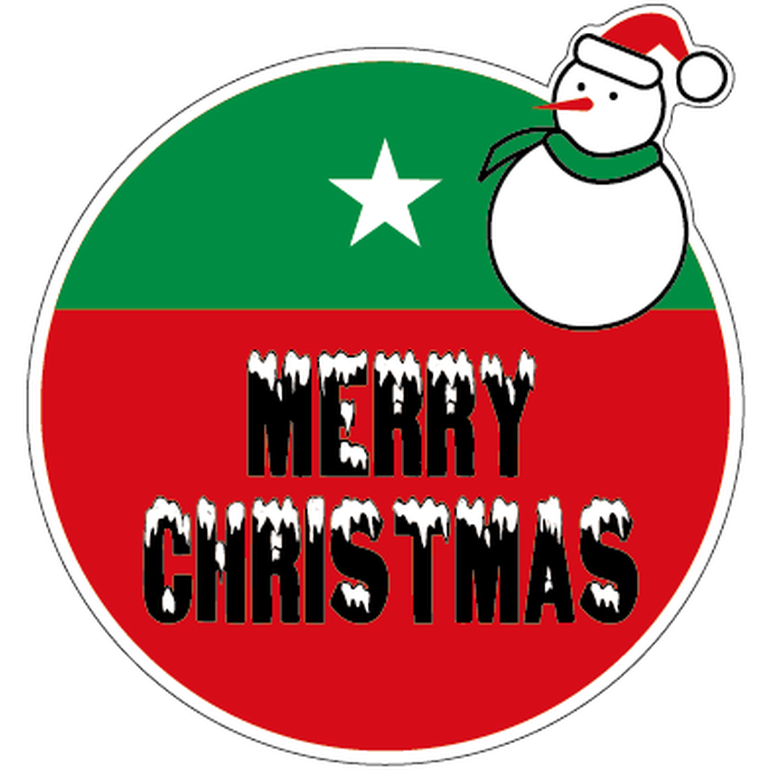 ARC POPシール M，CHRISTMAS ﾀﾞﾙﾏ RE【49mm×47mm】200枚入 LX226S-01