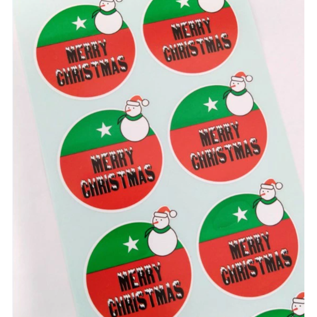 ARC POPシール M，CHRISTMAS ﾀﾞﾙﾏ RE【49mm×47mm】200枚入 LX226S-02