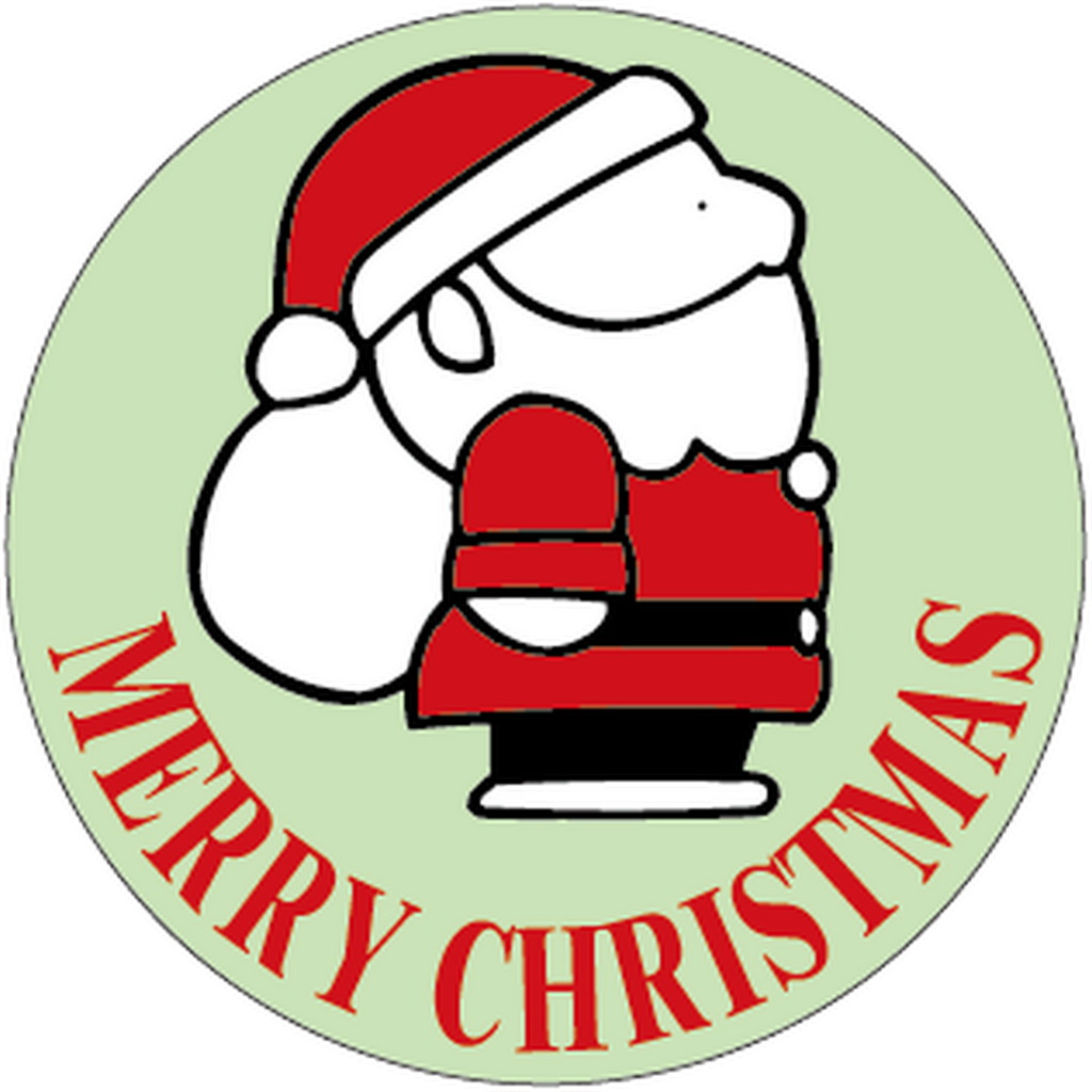 ARC POPシール M，CHRISTMAS ｻﾝﾀ PI【40mm×40mm】500枚入 LX230S-01