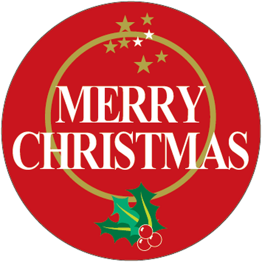 ARC POPシール メリークリスマスPI【45mm×45mm】300枚入 LX244S-01