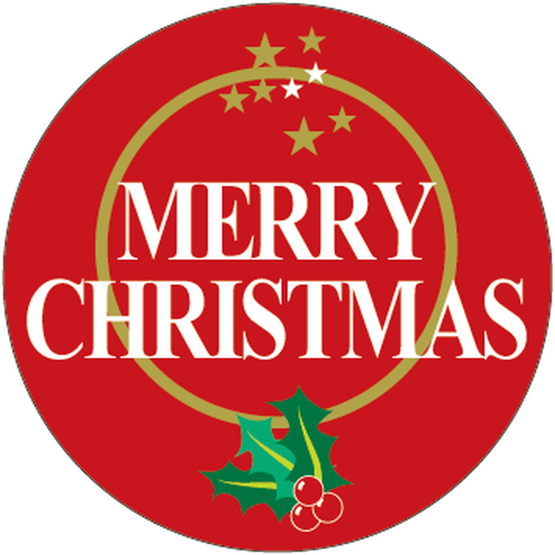 ARC POPシール メリークリスマスPI【45mm×45mm】300枚入 LX244S-01