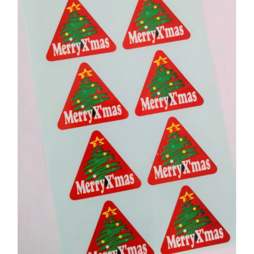ARC POPシール MERRY XMAS ﾂﾘｰ PI【33mm×37mm】300枚入 LX245S-02
