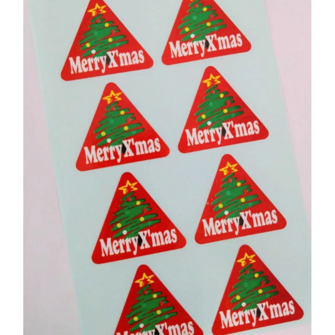 ARC POPシール MERRY XMAS ﾂﾘｰ PI【33mm×37mm】300枚入 LX245S-02