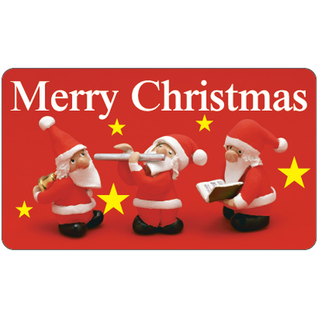 ARC POPシール MERRY XMAS ｻﾝﾀ GR【30mm×52mm】200枚入 LX246S-01