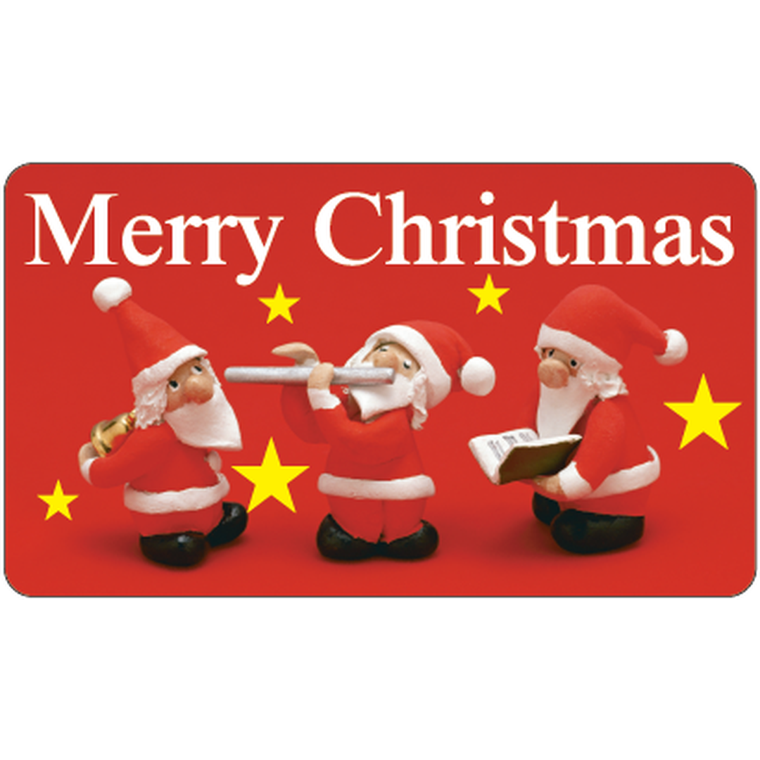 ARC POPシール MERRY XMAS ｻﾝﾀ GR【30mm×52mm】200枚入 LX246S-01