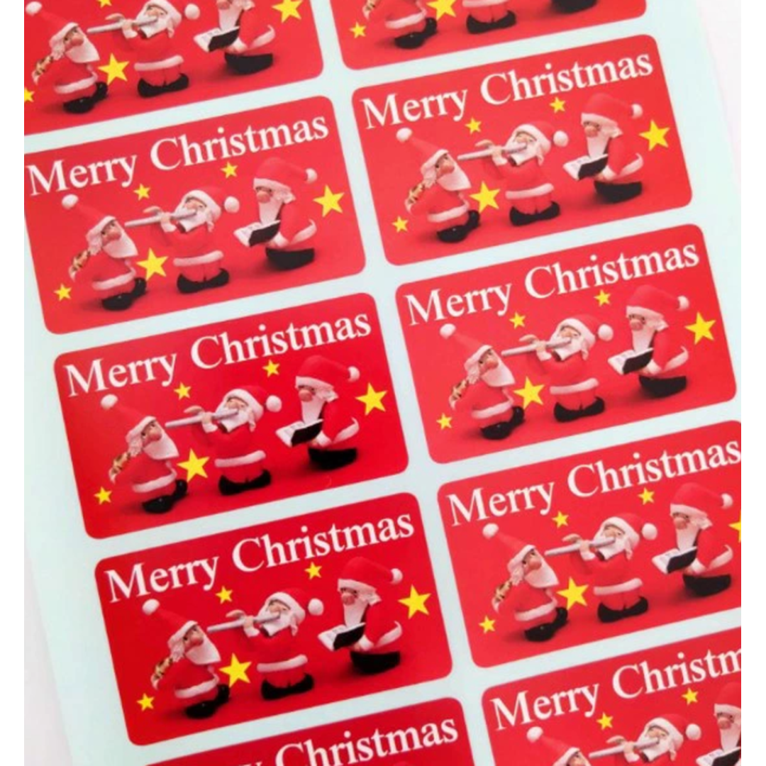 ARC POPシール MERRY XMAS ｻﾝﾀ GR【30mm×52mm】200枚入 LX246S-02
