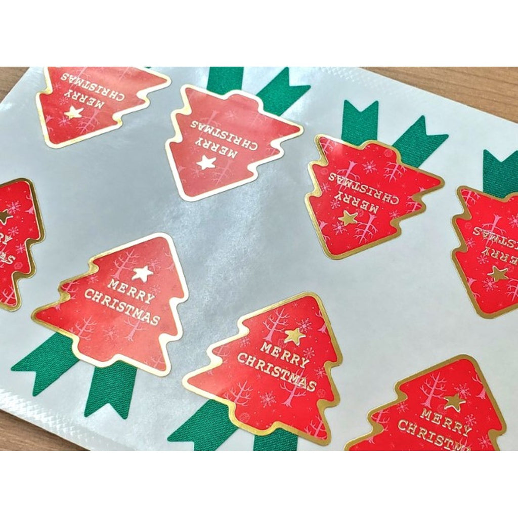 ARC POPシール ｸﾘｽﾏｽ ｷﾝ ﾘﾎﾞﾝﾂｷ BL【35mm×35mm】90枚入 LX312S-02
