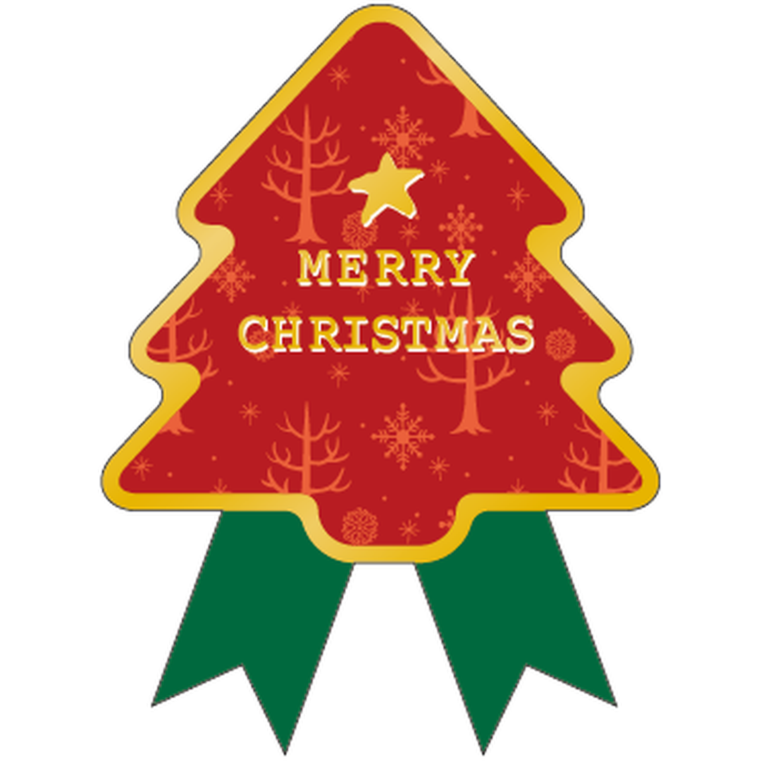 ARC POPシール ｸﾘｽﾏｽ ｷﾝ ﾘﾎﾞﾝﾂｷ BL【35mm×35mm】90枚入 LX312S-01