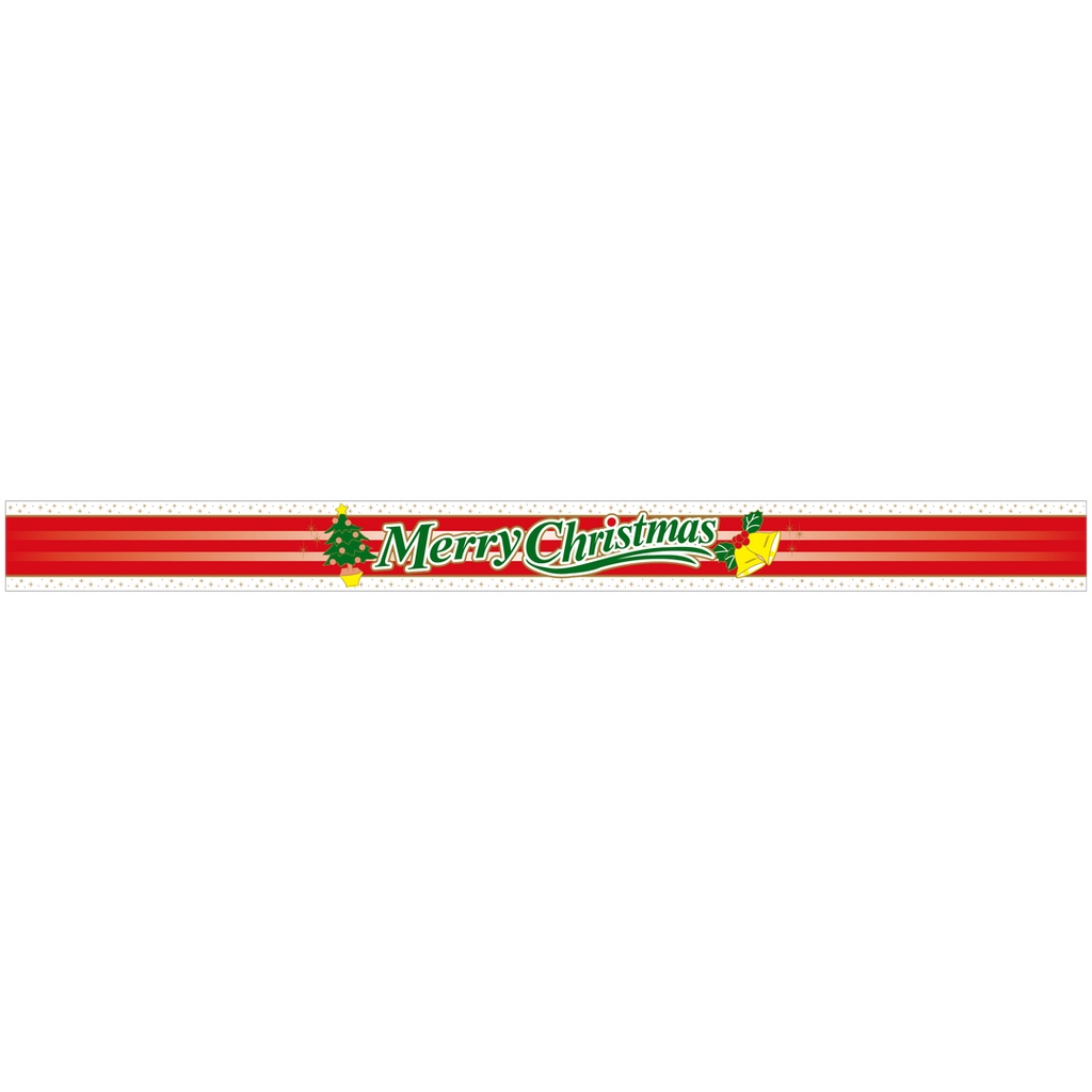 ARC POPシール ﾒﾘｰｸﾘｽﾏｽ ｵﾋﾞ BL【30mm×360mm】100枚入 LX357S-01