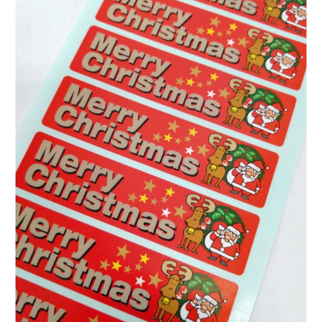 ARC POPシール MERRY CHRISTMAS BR【25mm×100mm】300枚入 LX387S-02