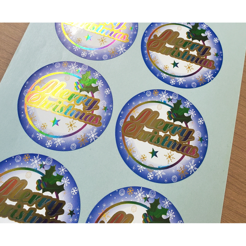 ARC POPシール クリスマスﾋｲﾗｷﾞ BL【45mm×45mm】200枚入 LX448S-02