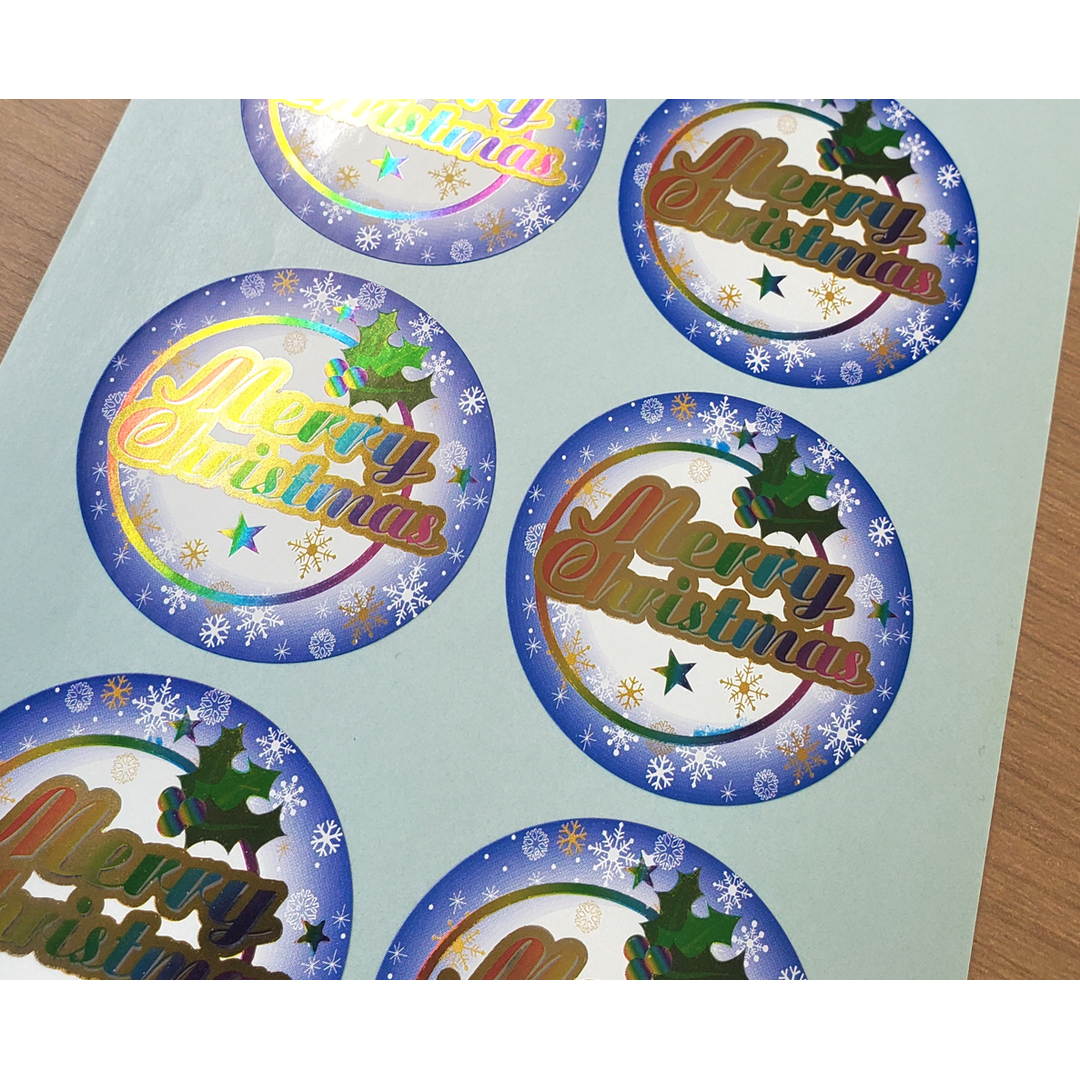 ARC POPシール クリスマスﾋｲﾗｷﾞ BL【45mm×45mm】200枚入 LX448S-02