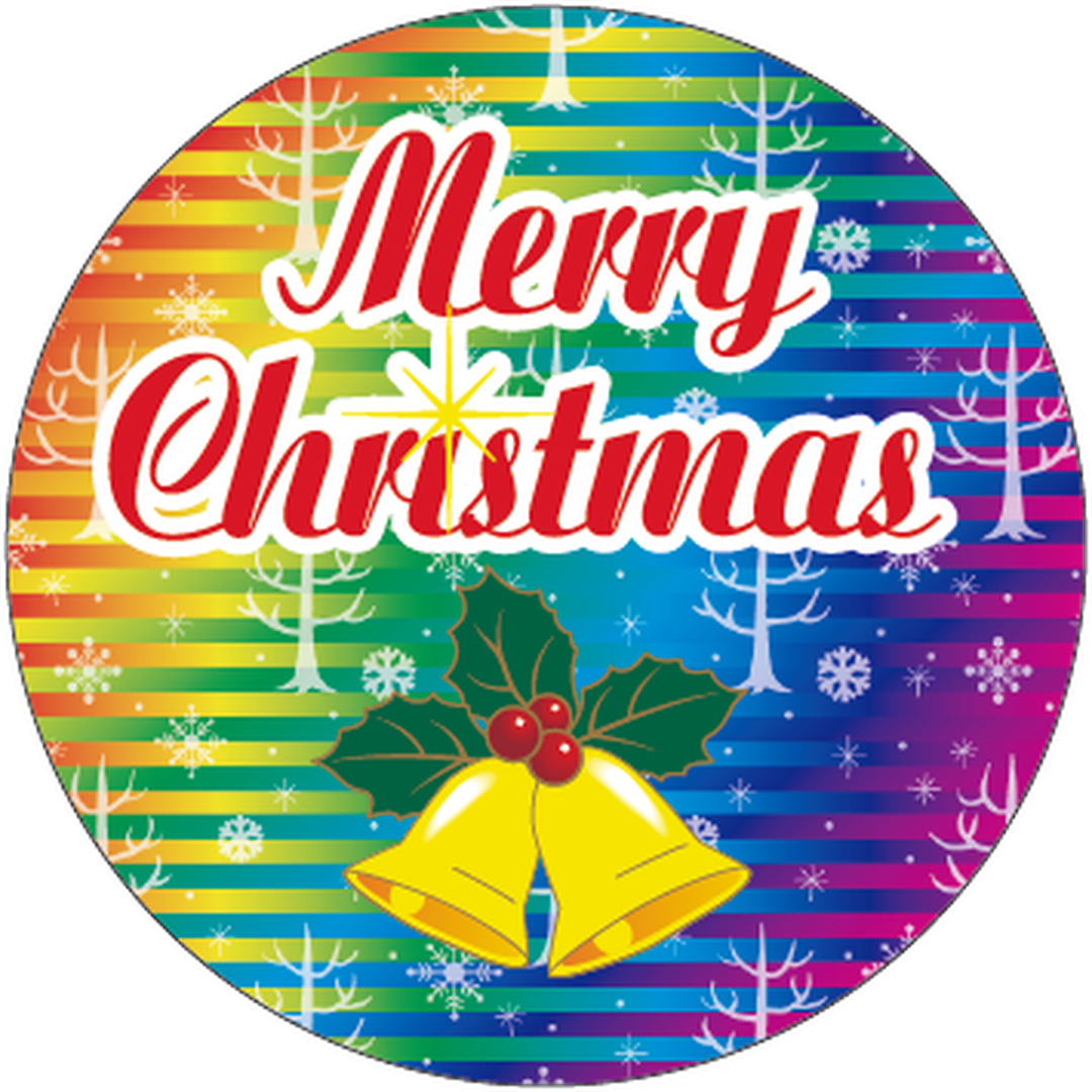 ARC POPシール クリスマススズBL【45mm×45mm】200枚入 LX449S-01