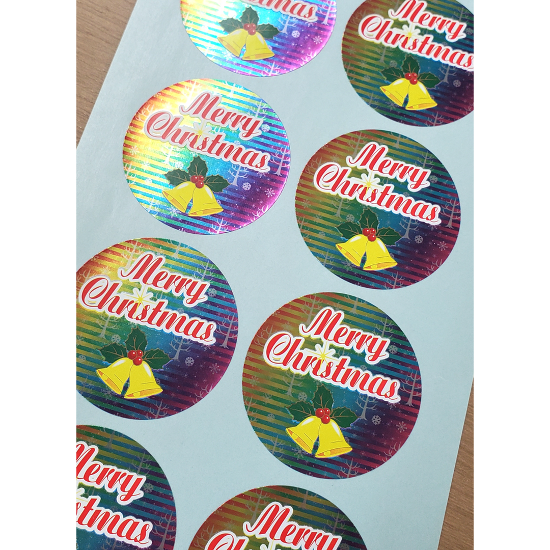 ARC POPシール クリスマススズBL【45mm×45mm】200枚入 LX449S-02