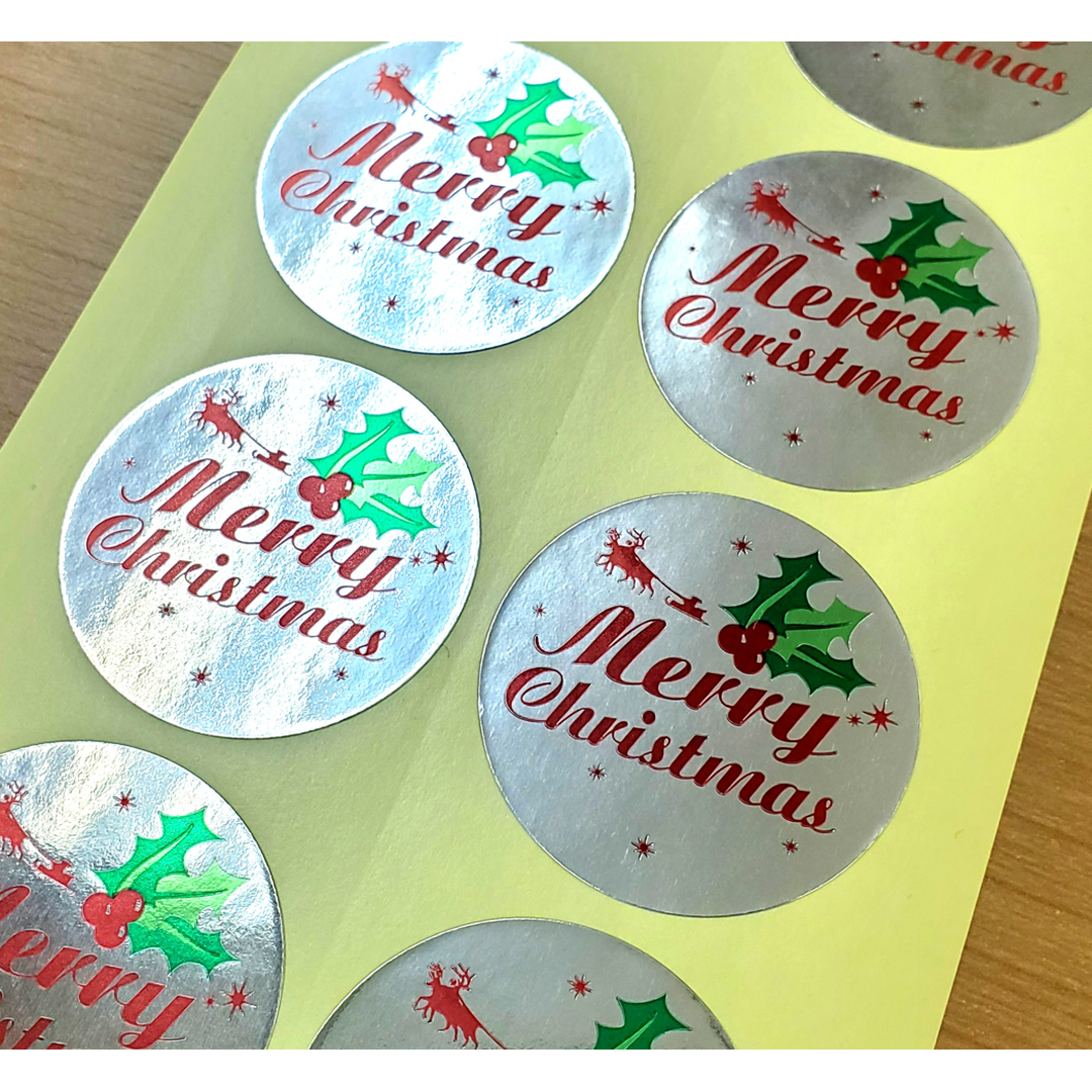 ARC POPシール クリスマスｻﾝﾀ BL【40mm×40mm】500枚入 LX452S-02