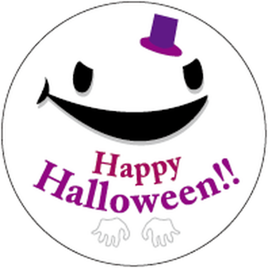 ARC POPシール ﾊﾛｳｨﾝ ｵﾊﾞｹ ﾏﾙ BU【25mm×25mm】300枚入 LX470S-01