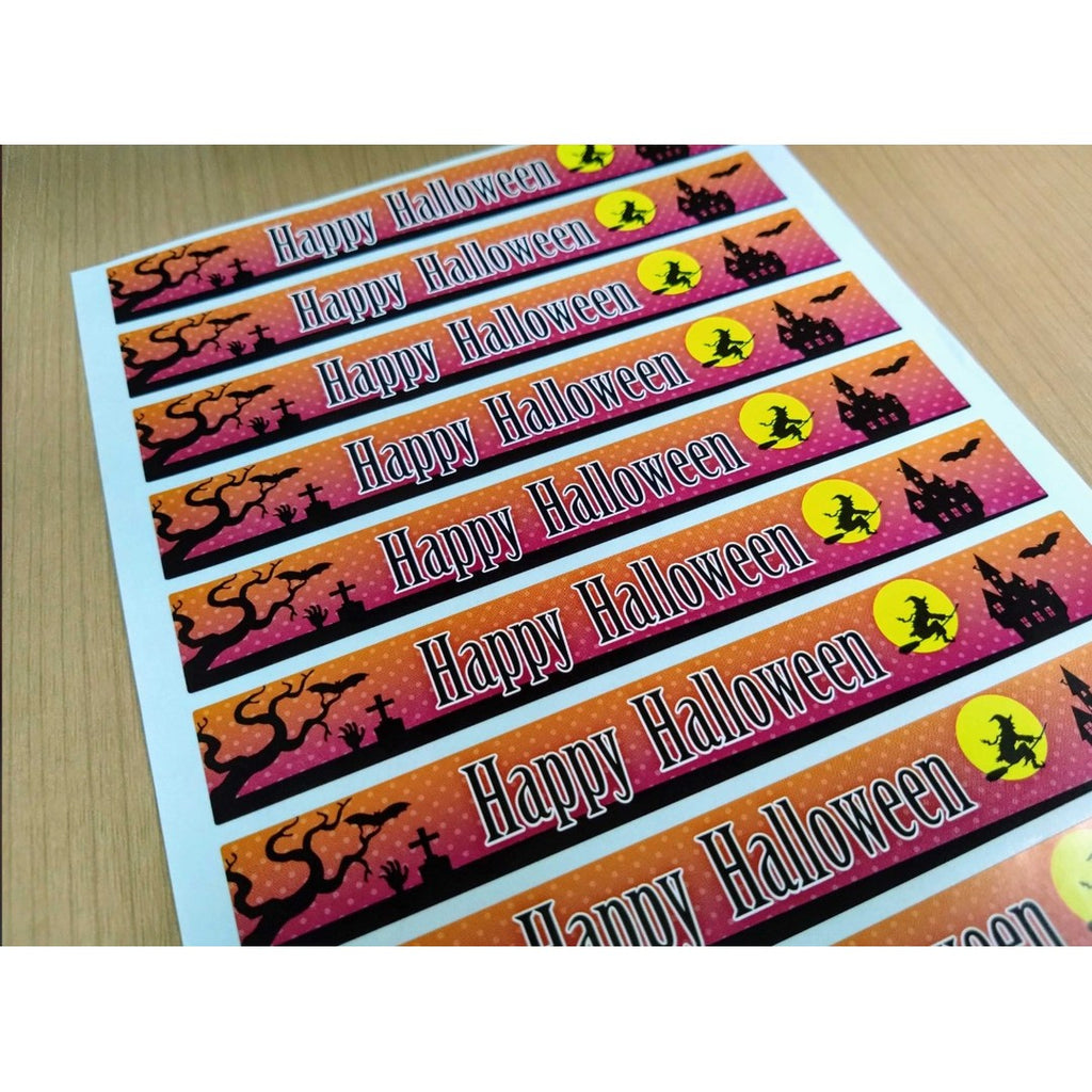 ARC POPシール ハロウィン帯 BR【20mm×150mm】200枚入 LX472S-02