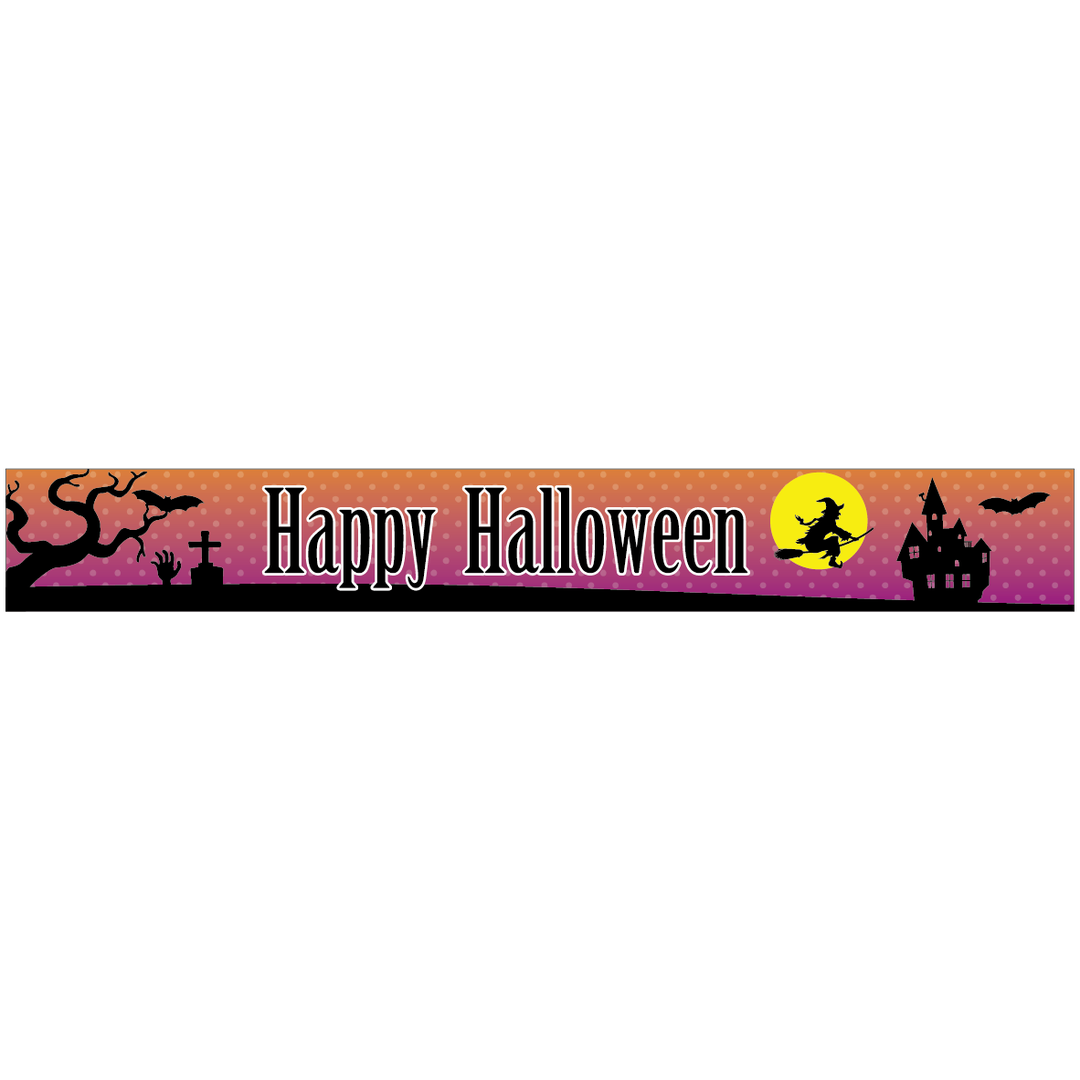 ARC POPシール ハロウィン帯 BR【20mm×150mm】200枚入 LX472S-01