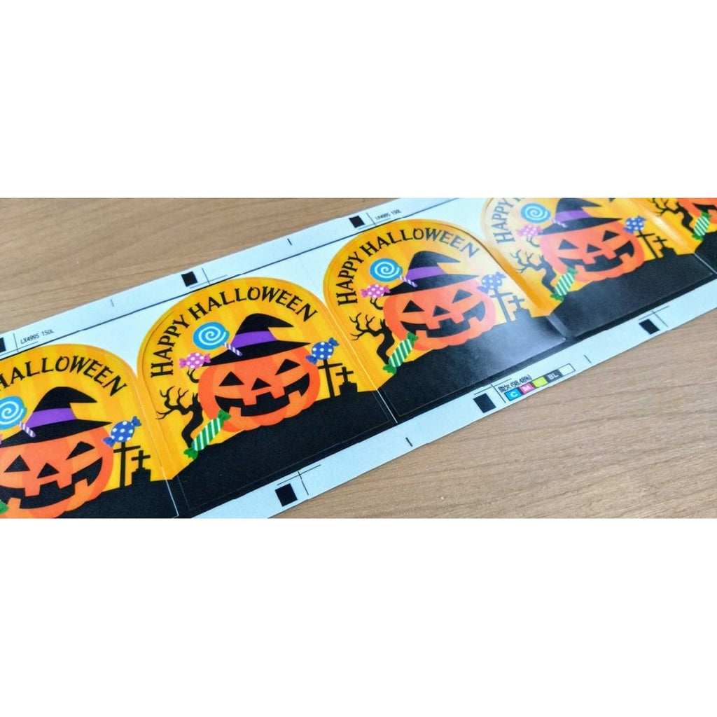 ARC POPシール ﾊﾛｳｨﾝ ﾊﾐﾀﾞｼｰﾙ BU【55mm×65mm】100枚入 LX499S-02