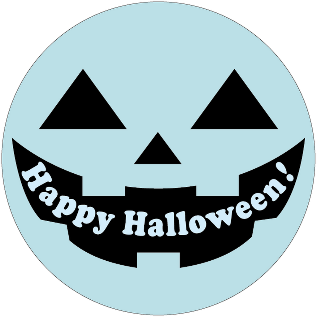 ARC POPシール ﾊｯﾋﾟｰﾊﾛｳｨﾝ透明 RE【80mm×80mm】100枚入 LX542S-01