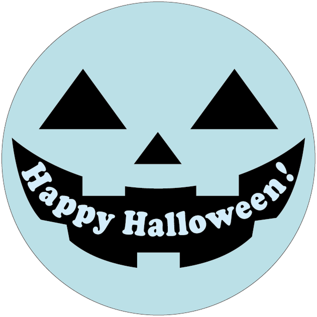ARC POPシール ﾊｯﾋﾟｰﾊﾛｳｨﾝ透明 RE【80mm×80mm】100枚入 LX542S-01