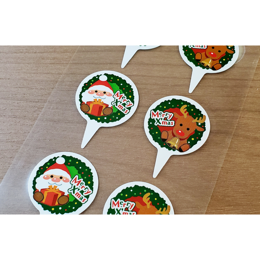 ARC POPシール ｸﾘｽﾏｽ ｱｿｰﾄ ﾋﾟｯｸ RE【40mm×28mm】100枚入 LX547S-05
