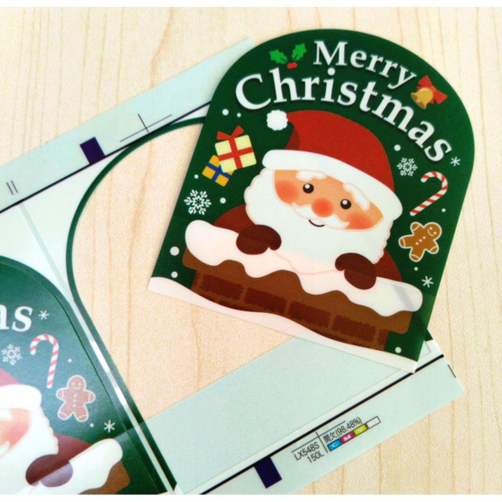 ARC POPシール MERRY CHRISTMAS BU【55mm×65mm】100枚入 LX548S-04