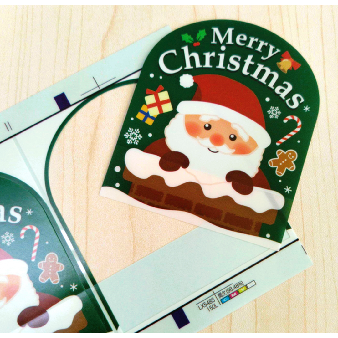 ARC POPシール MERRY CHRISTMAS BU【55mm×65mm】100枚入 LX548S-04