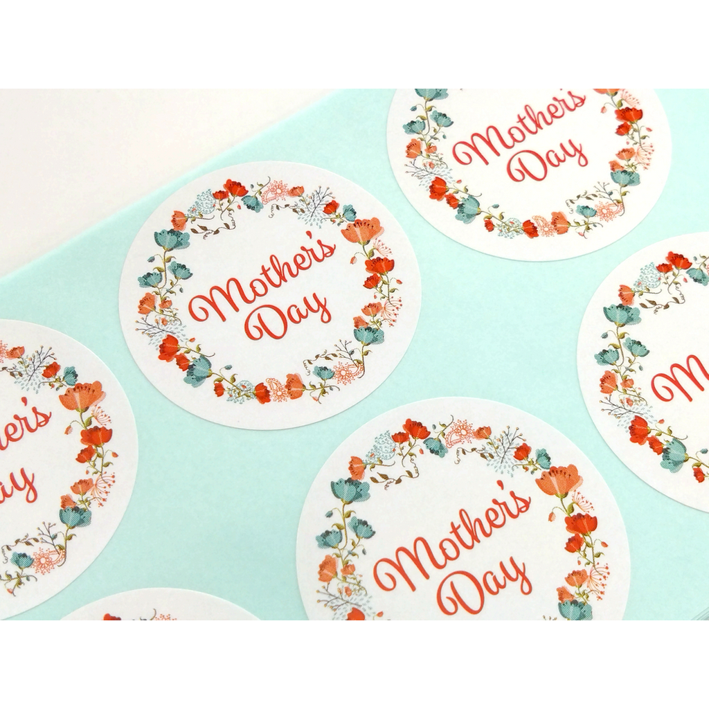 ARC POPシール MOTHERS DAY OR【40mm×40mm】300枚入 LX563S-02