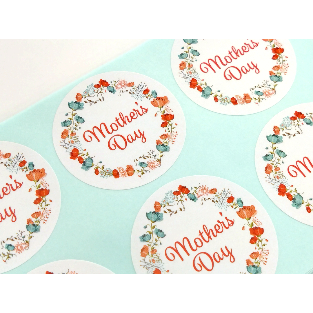 ARC POPシール MOTHERS DAY OR【40mm×40mm】300枚入 LX563S-02