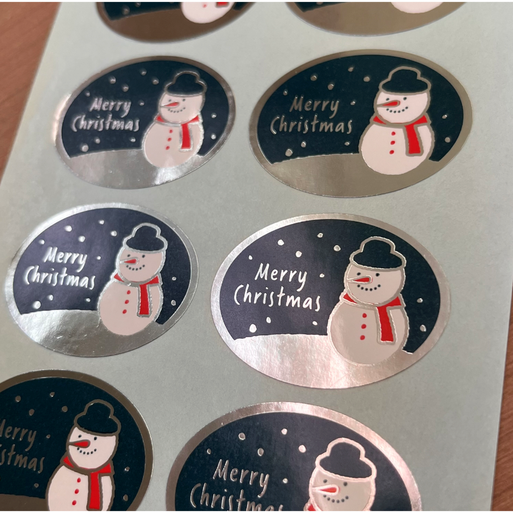 ARC POPシール ﾒﾘｰｸﾘｽﾏｽ絶縁銀箔BL【30mm×40mm】200枚入 LX572S-02
