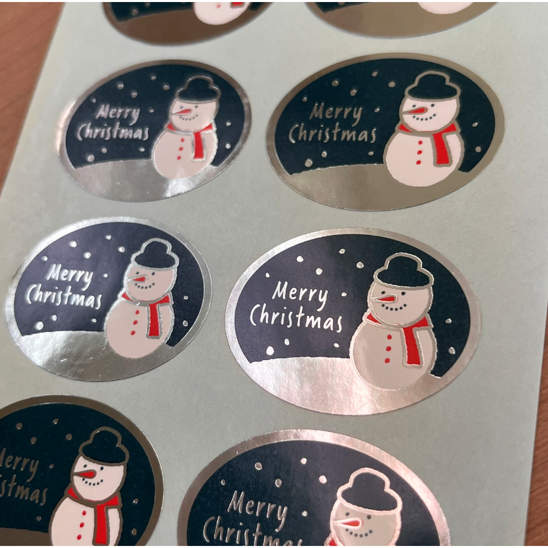 ARC POPシール ﾒﾘｰｸﾘｽﾏｽ絶縁銀箔BL【30mm×40mm】200枚入 LX572S-02