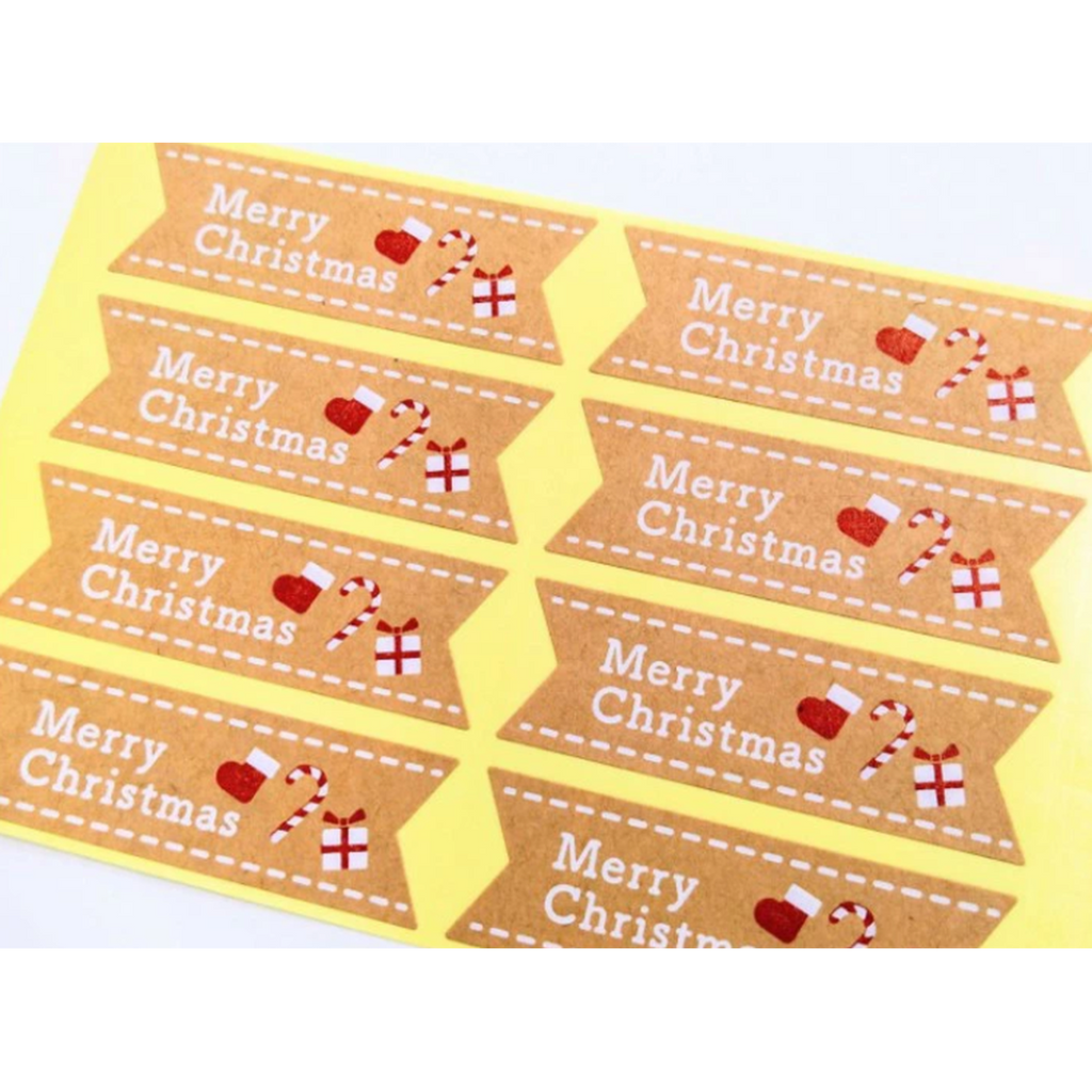 ARC POPシール ﾒﾘｰｸﾘｽﾏｽ ｸﾗﾌﾄ BL【18mm×55mm】200枚入 LX573S-02