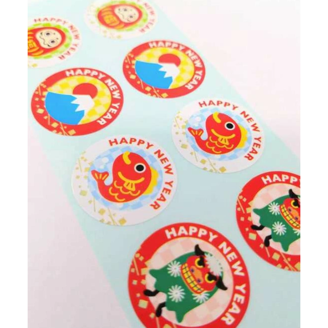 ARC POPシール HAPPY NEW YEARｱｿｰﾄBU【25mm×25mm】200枚入 LX600S-02