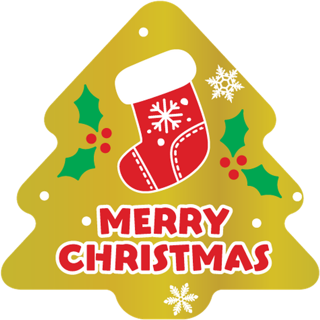 ARC POPシール ﾒﾘｰｸﾘｽﾏｽ ﾂﾘ-絶縁BL【40mm×40mm】200枚入 LX608S-01