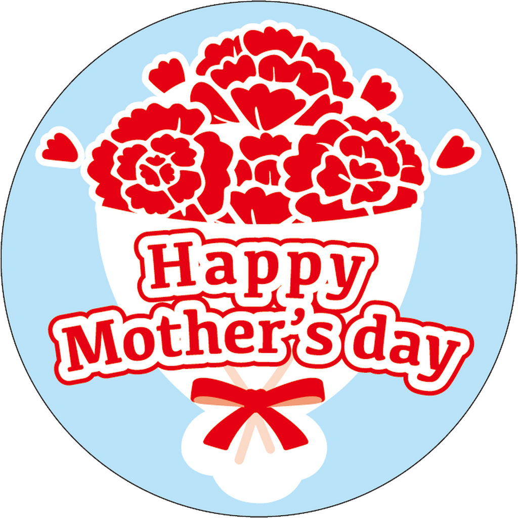 ARC POPシール HAPPY MOTHERS DAY PI【40mm×40mm】200枚入 LX613S-01