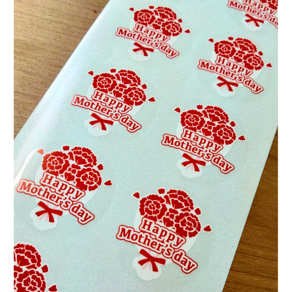 ARC POPシール HAPPY MOTHERS DAY PI【40mm×40mm】200枚入 LX613S-02