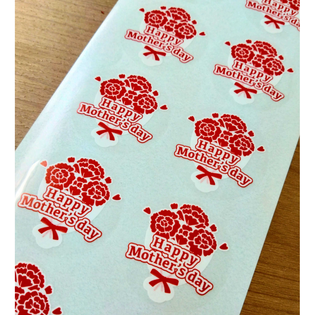 ARC POPシール HAPPY MOTHERS DAY PI【40mm×40mm】200枚入 LX613S-02