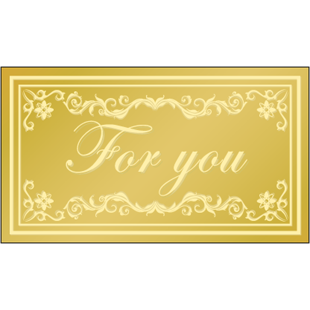 ARC POPシール FOR YOU BU【20mm×35mm】200枚入 LX626S-01