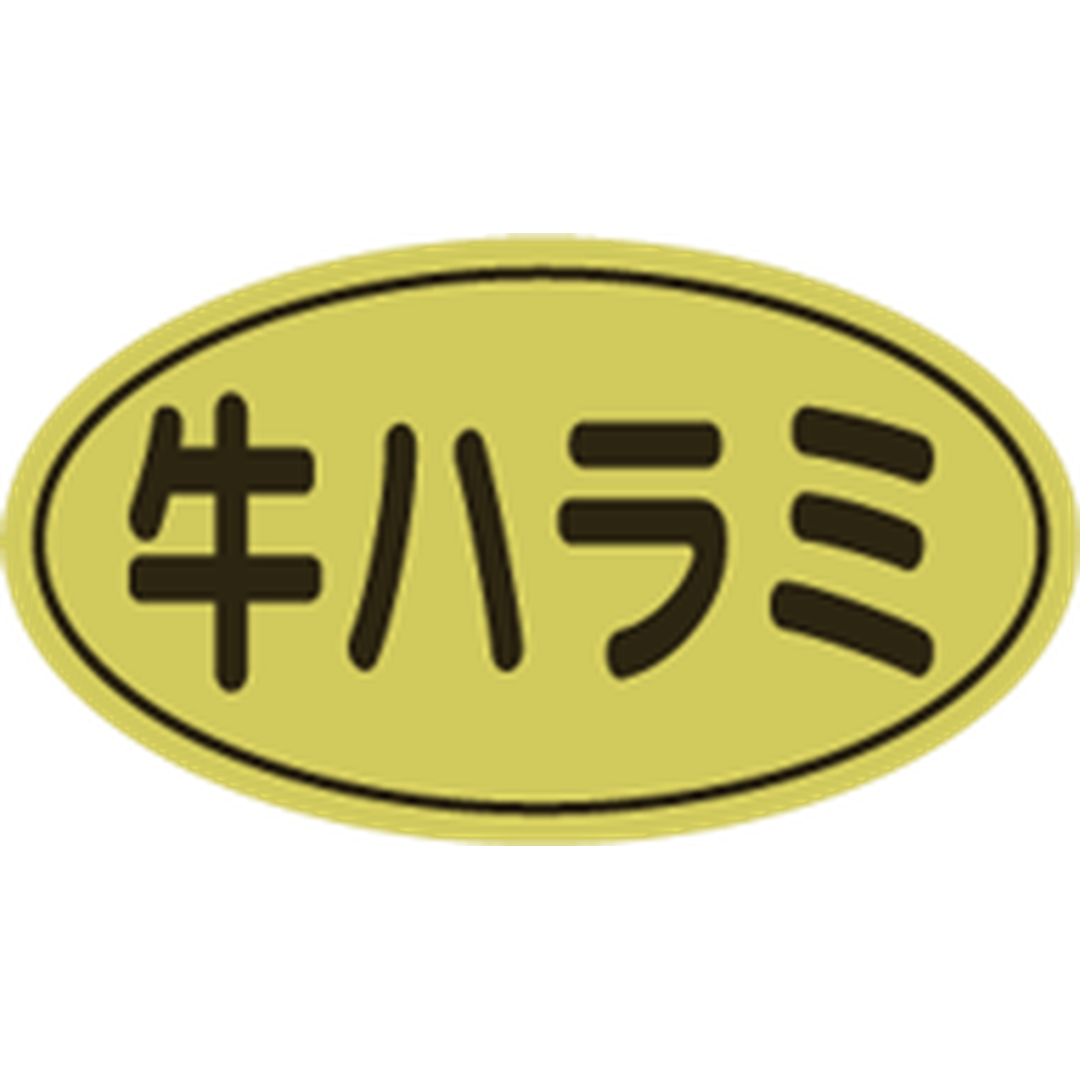 ARC POPシール 牛ハラミ 金ﾎｲﾙ RE【17mm×30mm】500枚入 LY442S-01