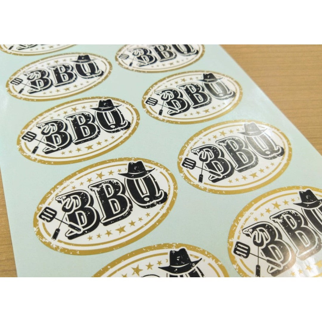 ARC POPシール BBQ ﾀﾞｴﾝ PI【40mm×60mm】300枚入 LY610S-02