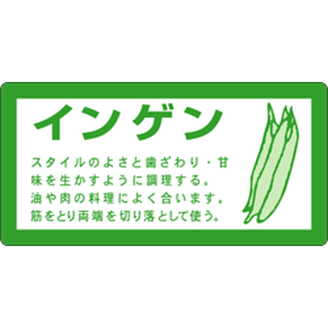 ARC POPシール インゲン RE【40mm×20mm】500枚入 LZ367S-01