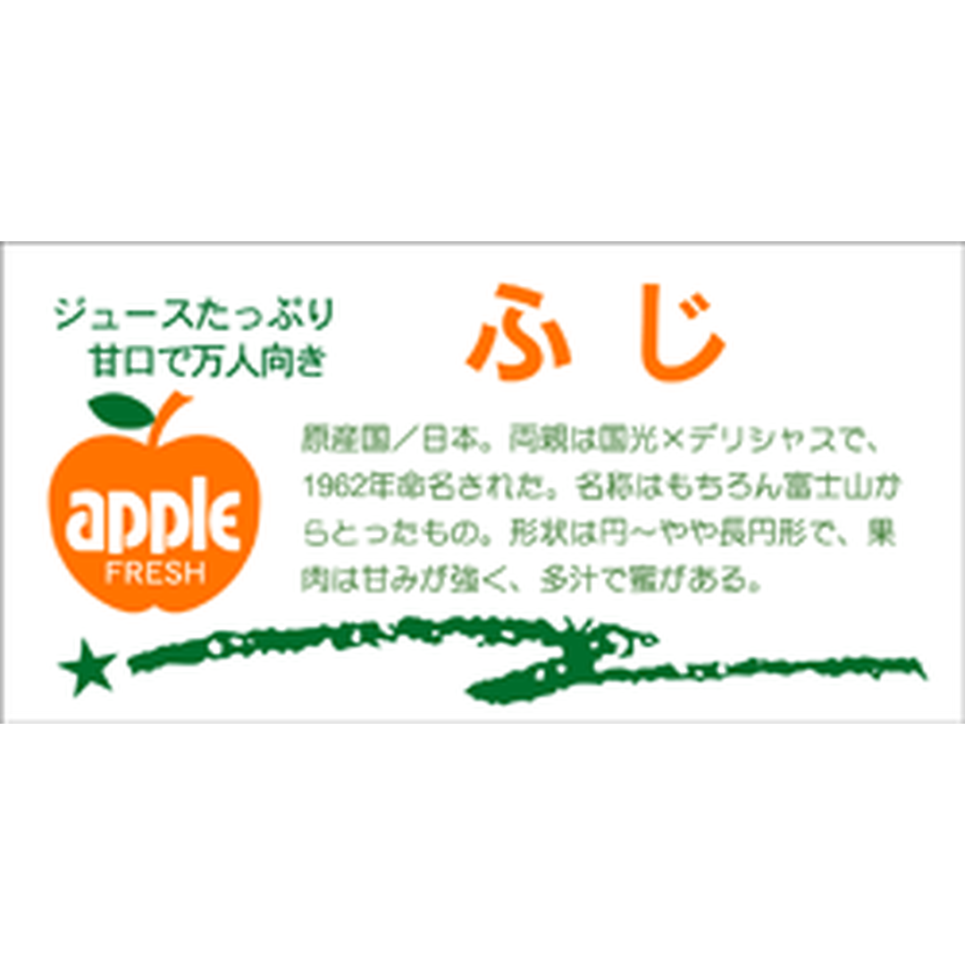 ARC POPシール ふじ 角OR【80mm×40mm】300枚入 LZ400S-01